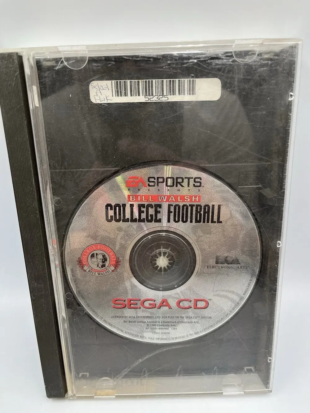Bill Walsh College Football (Sega CD, 1993) DISC ONLY With Case